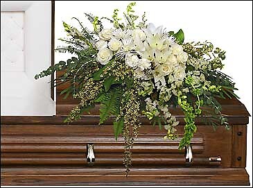 Garden Elegance Casket Spray