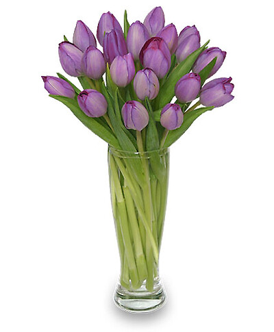 Purple Amethyst Tulips Bouquet